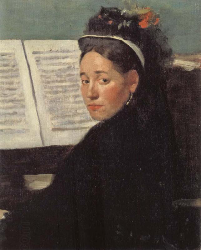 Edgar Degas Mlle Dihau at the Piano China oil painting art